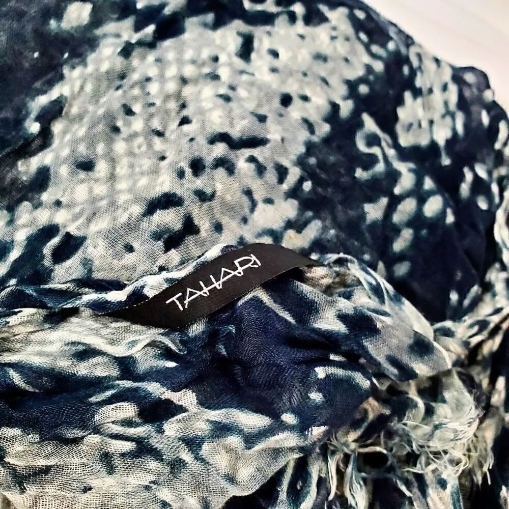Tahari Snakeskin Print Large Modal Scarf
